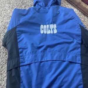 NFL Indianapolis Colts Kids Blue and Black puffer warm jacket